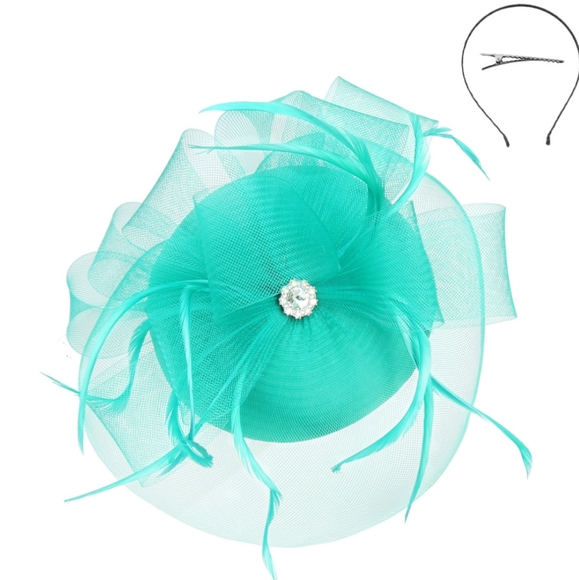 Elegant Classic Pillbox Fascinator Church, Brunch, Kentucky Derby. Tea, Business - Picture 1 of 2